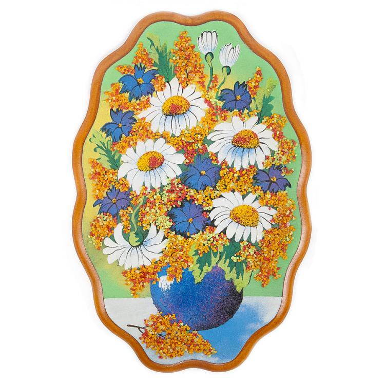 Рисунки на камнях ромашки